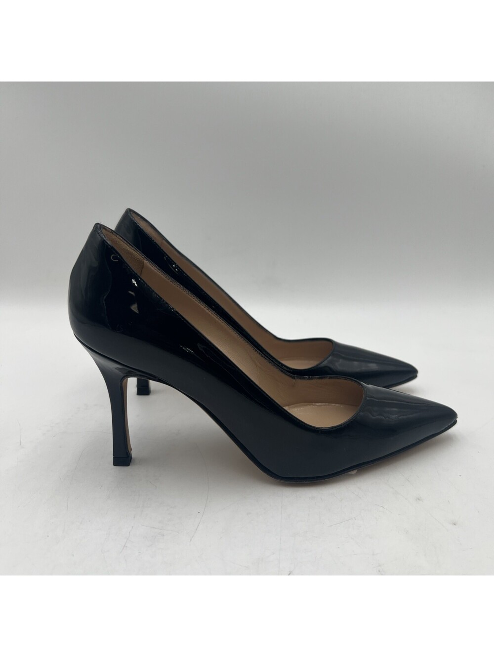 Women’s Manolo Blahnik Black Patent Leather Pump Heels Size 5B